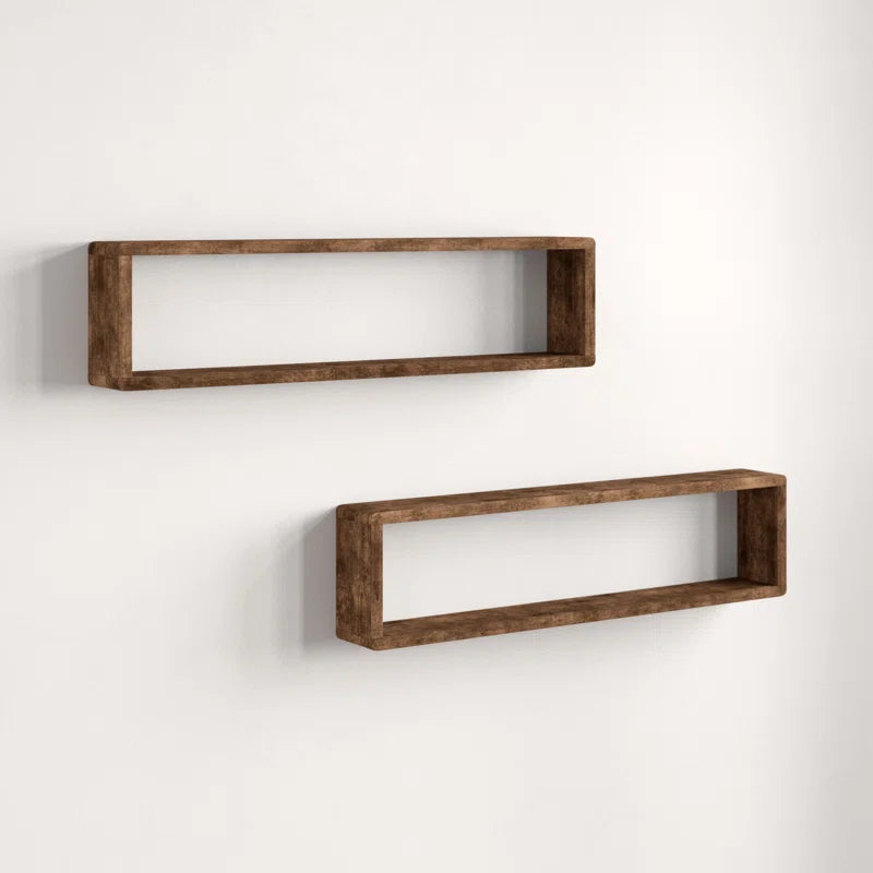 Abbott 2 Piece Alder Solid Wood Floating Shelf