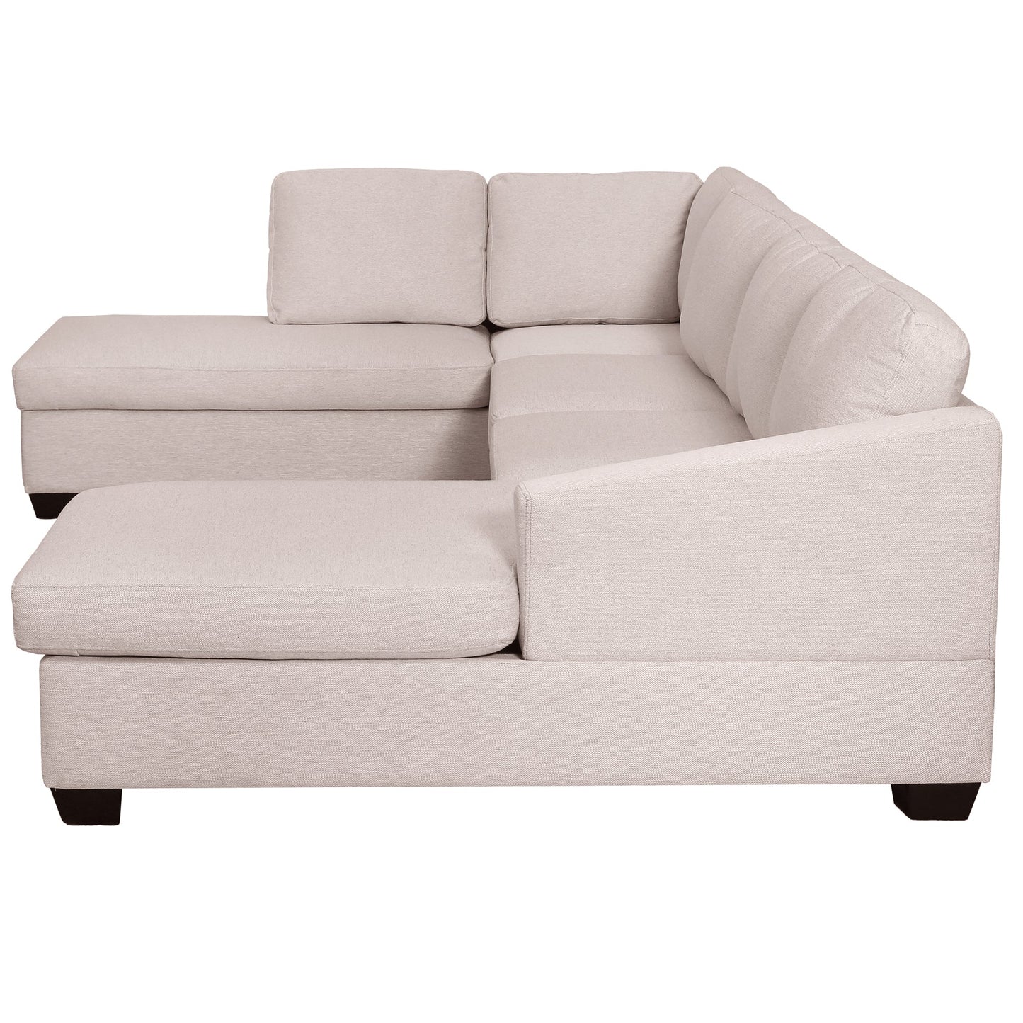 Modern Large  U-Shape Sectional Sofa, Double Extra Wide Chaise Lounge