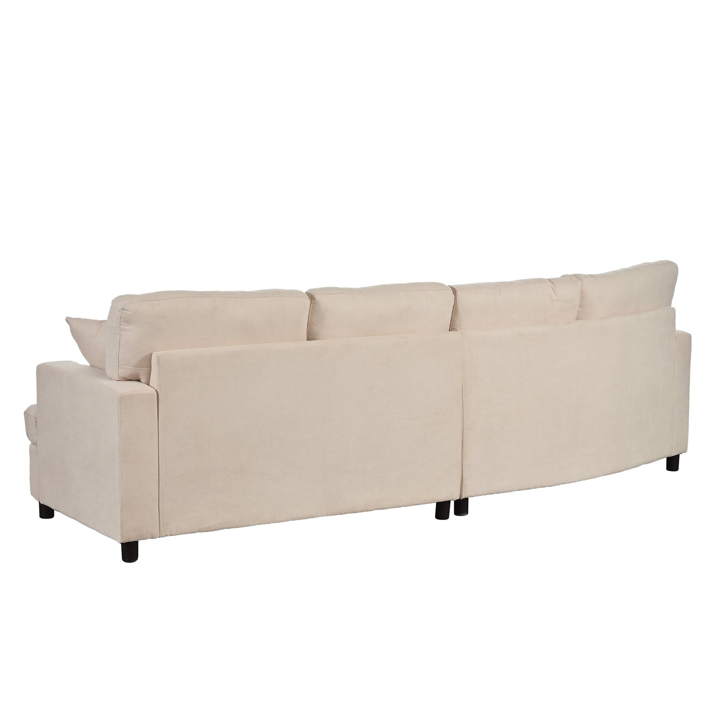 3 Seat Streamlined Sofa with Removable Back and Seat Cushions and 2