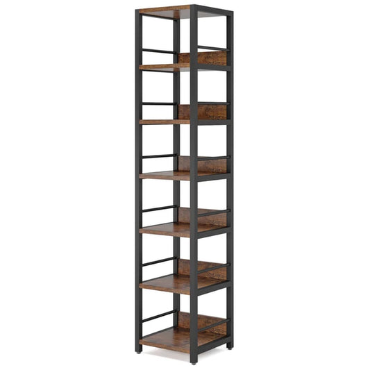 Tribesigns Corner Shelf 6 Tier Narrow Etagere Bookshelf Storage Rack Display Rack Multipurpose Shelving Unit