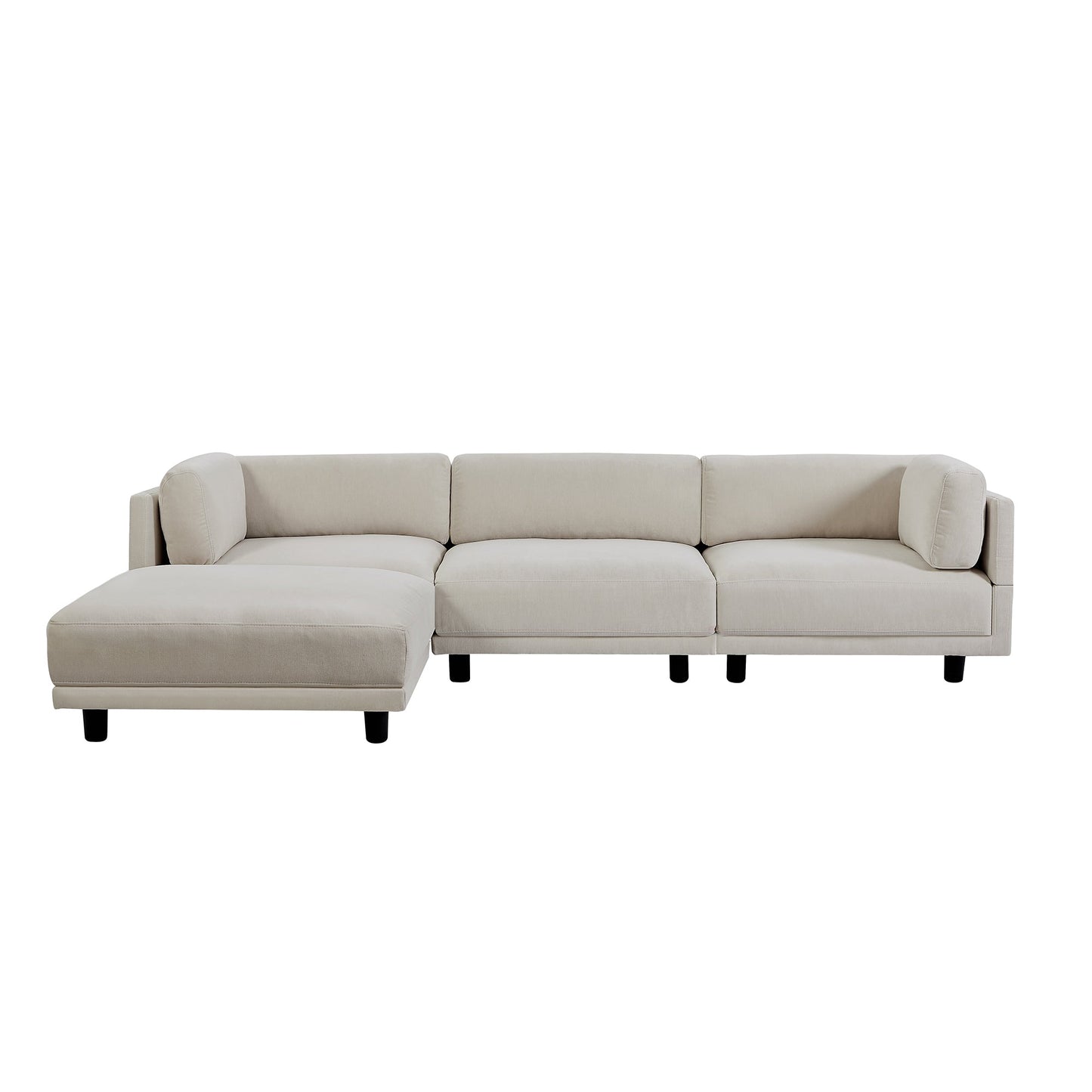 Upholstery Convertible Sectional Sofa, L Shaped Couch with Reversible