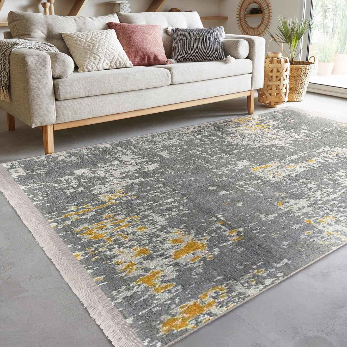 Modern Home Decorative Washable Area Rug | Homeezone