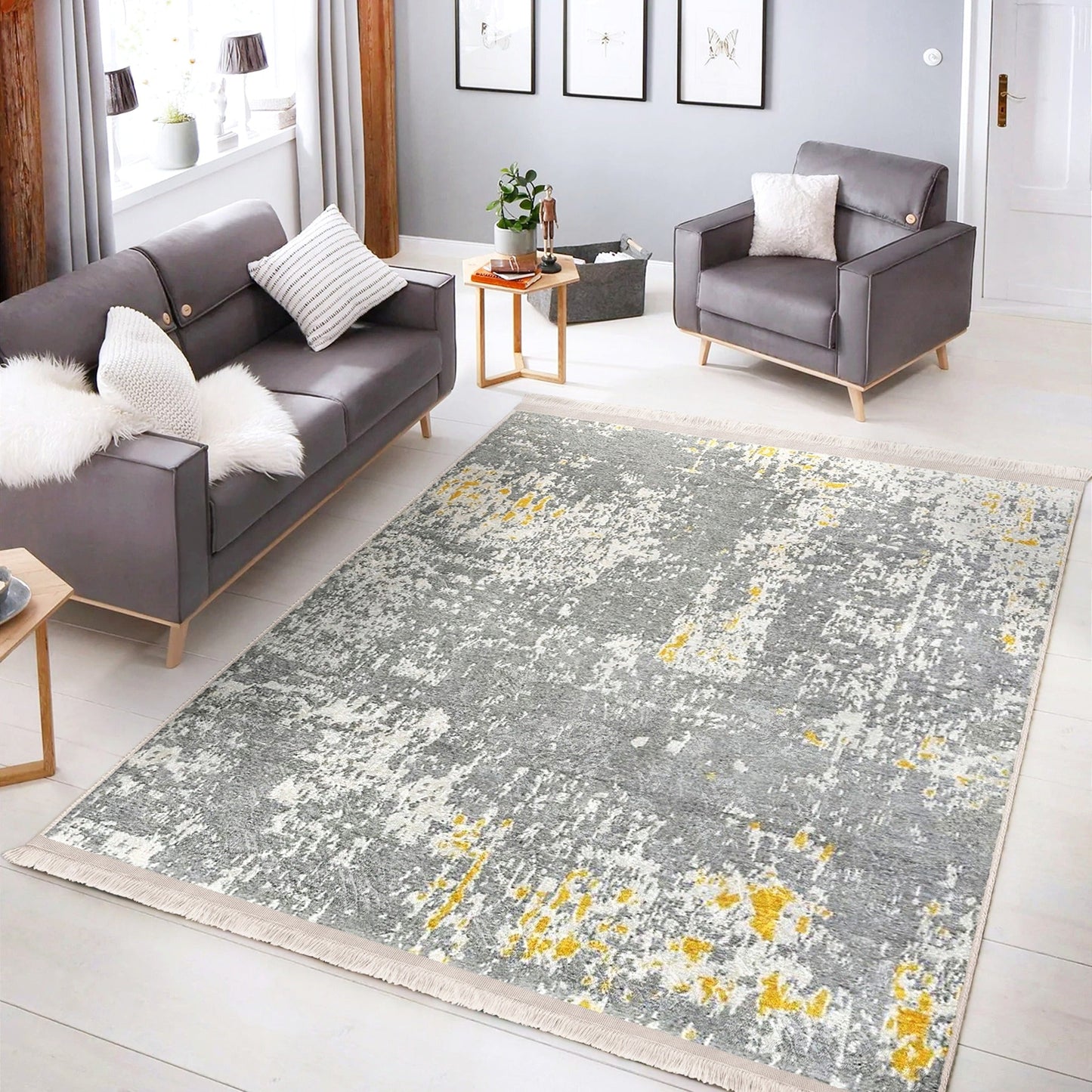 Modern Home Decorative Washable Area Rug | Homeezone