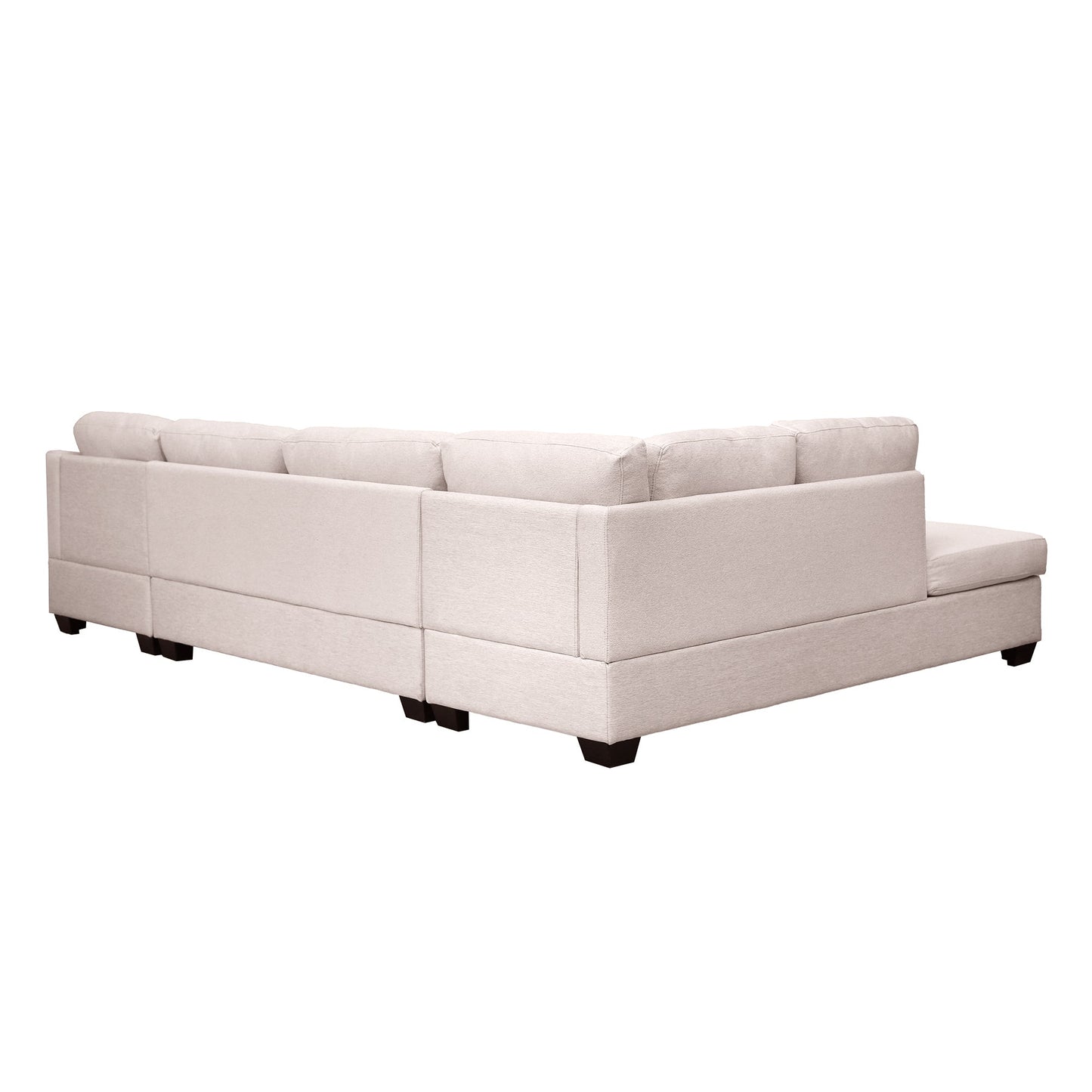 Modern Large  U-Shape Sectional Sofa, Double Extra Wide Chaise Lounge