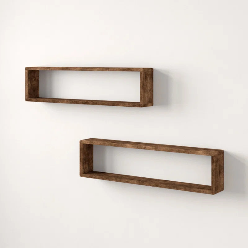 Abbott 2 Piece Alder Solid Wood Floating Shelf