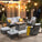 7 Seat Outdoor Patio Furniture Set with 42" Fire Table Wicker Conversation Set with Swivel Chair High Back Sectional Sofa for Balcony