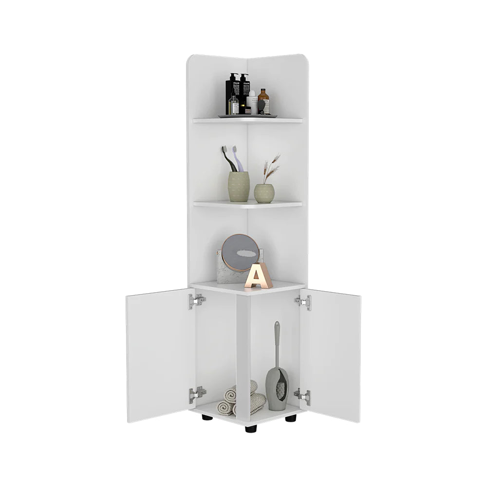 Freestanding Cabinet Kairatu, One Drawer, White Finish