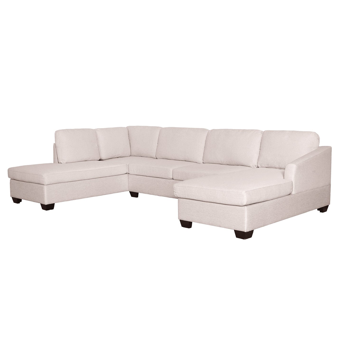 Modern Large  U-Shape Sectional Sofa, Double Extra Wide Chaise Lounge