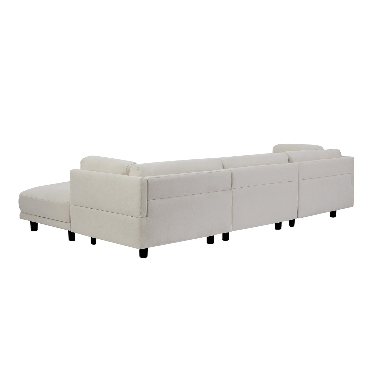 Upholstery Convertible Sectional Sofa, L Shaped Couch with Reversible