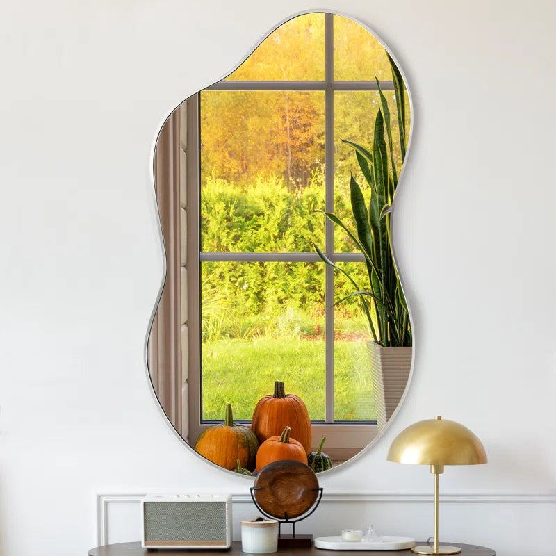 Nadara Asymmetrical Metal Wall Mirror