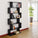 HOMCOM Wooden S Shape Bookcase 6 Shelves Storage Display Home Office