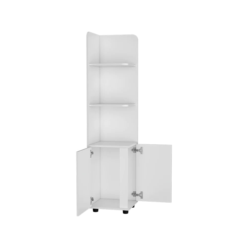 Freestanding Cabinet Kairatu, One Drawer, White Finish