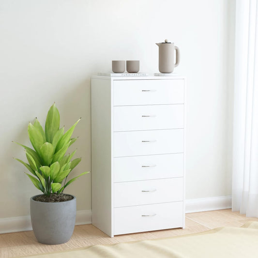 Sideboard with 6 Drawers 23.6"x13.4"x37.8" Chipboard