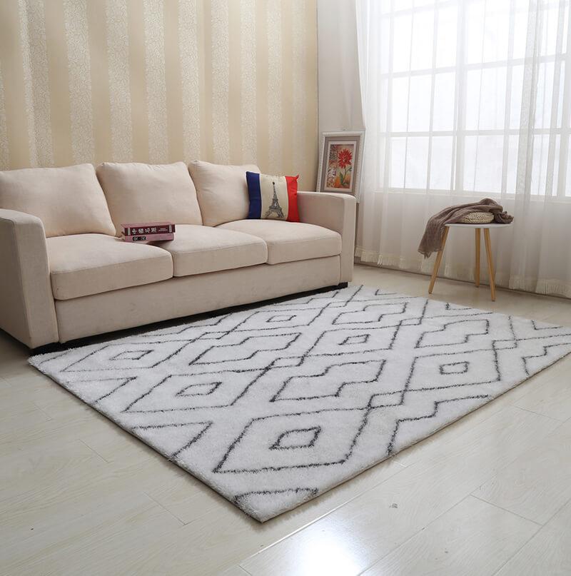 Aria Diamond Print Shag Area Rug