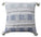 Throw Pillow Cover Blue & White Square 22" X 22" Insert Included