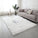 Cozy Ultra Soft Fluffy Faux Fur White Area Rug