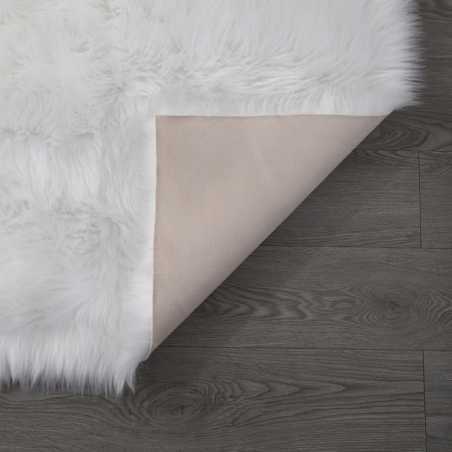 Cozy Ultra Soft Fluffy Faux Fur White Area Rug