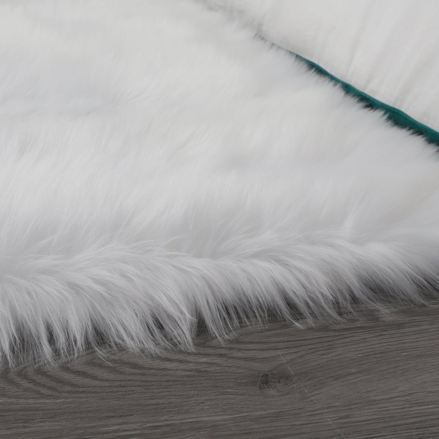 Cozy Ultra Soft Fluffy Faux Fur White Area Rug