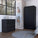 Lewes 2 Piece Bedroom Set, Dresser + Armoire, Black Wengue Finish