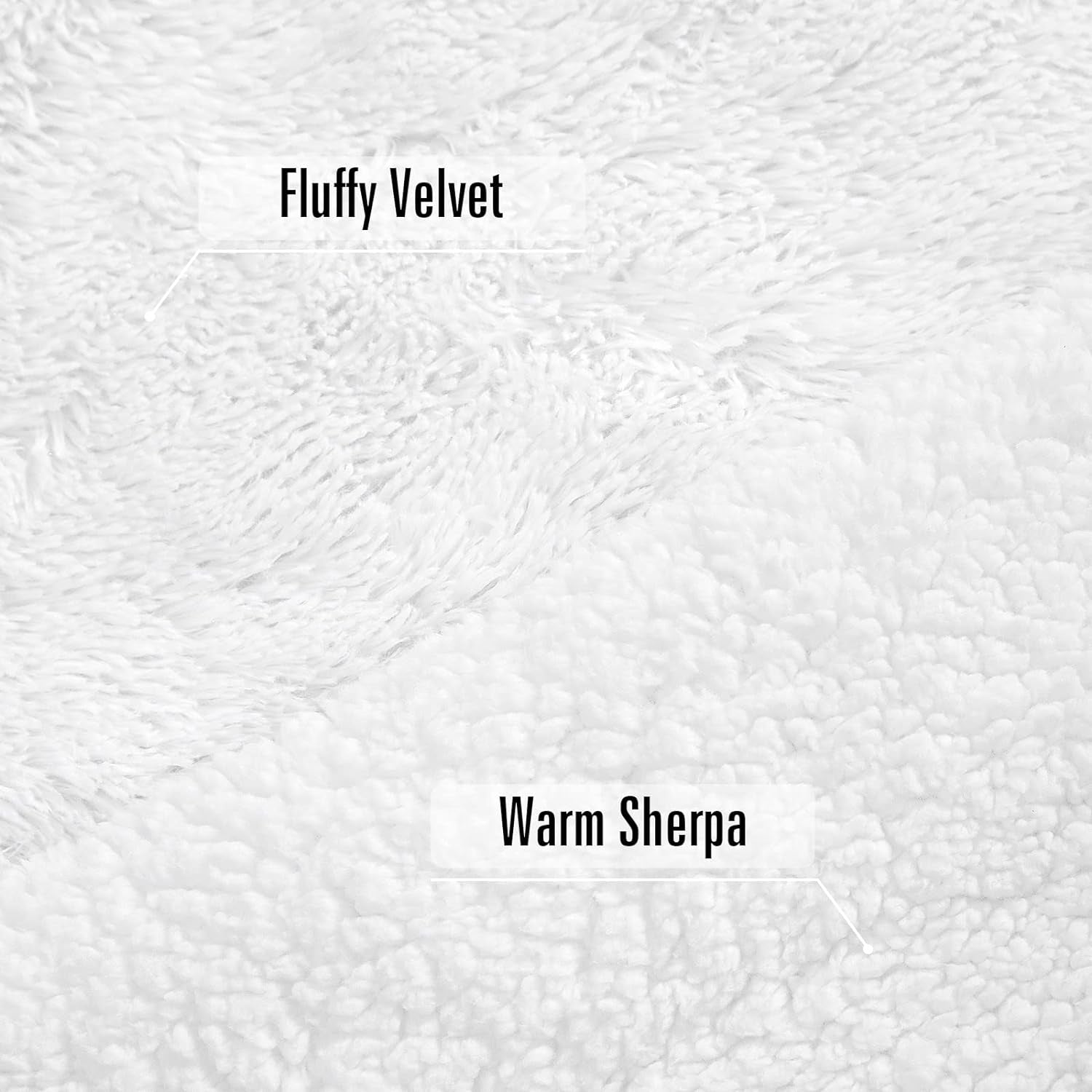 Soft Shaggy Fuzzy Throw Blanket - Fluffy Snuggly Faux Fur Blankets - Warm Cozy Plush Sherpa Blanket for Couch Sofa Bed Photo Props Home Decor (60X80 Inches) White