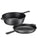 Cast Iron Skillet - Cast Iron Pots and Pan Sets - 3 Quart Pre-Seasoned Cast Iron Dutch Oven - Deep Pot with Handle and Frying Pan Bundle - Kitchen Cookware for Indoor or Outdoor Camping