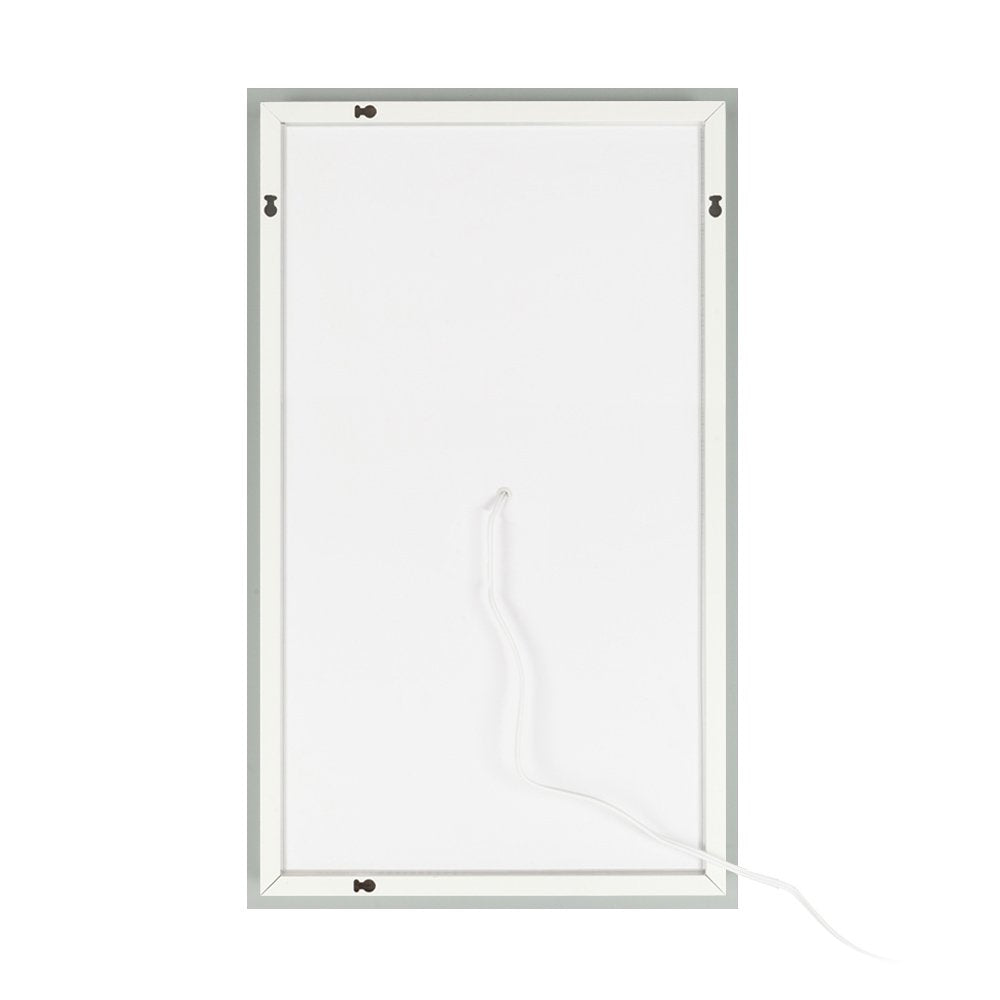 Wall Mounted Lighted Vanity Mirror LED Bathroom Mirror anti Fog and IP67 Waterproof, Rectangle 40"X24" Silver