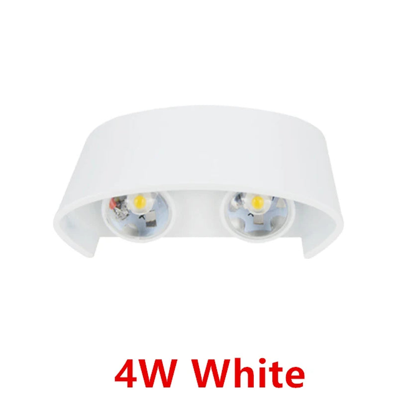 Led Wall Lamp Outdoor Waterproof up and down Luminous Lighting Garden Decoration AC85-265V Wall Lights for Bedroom Living Room