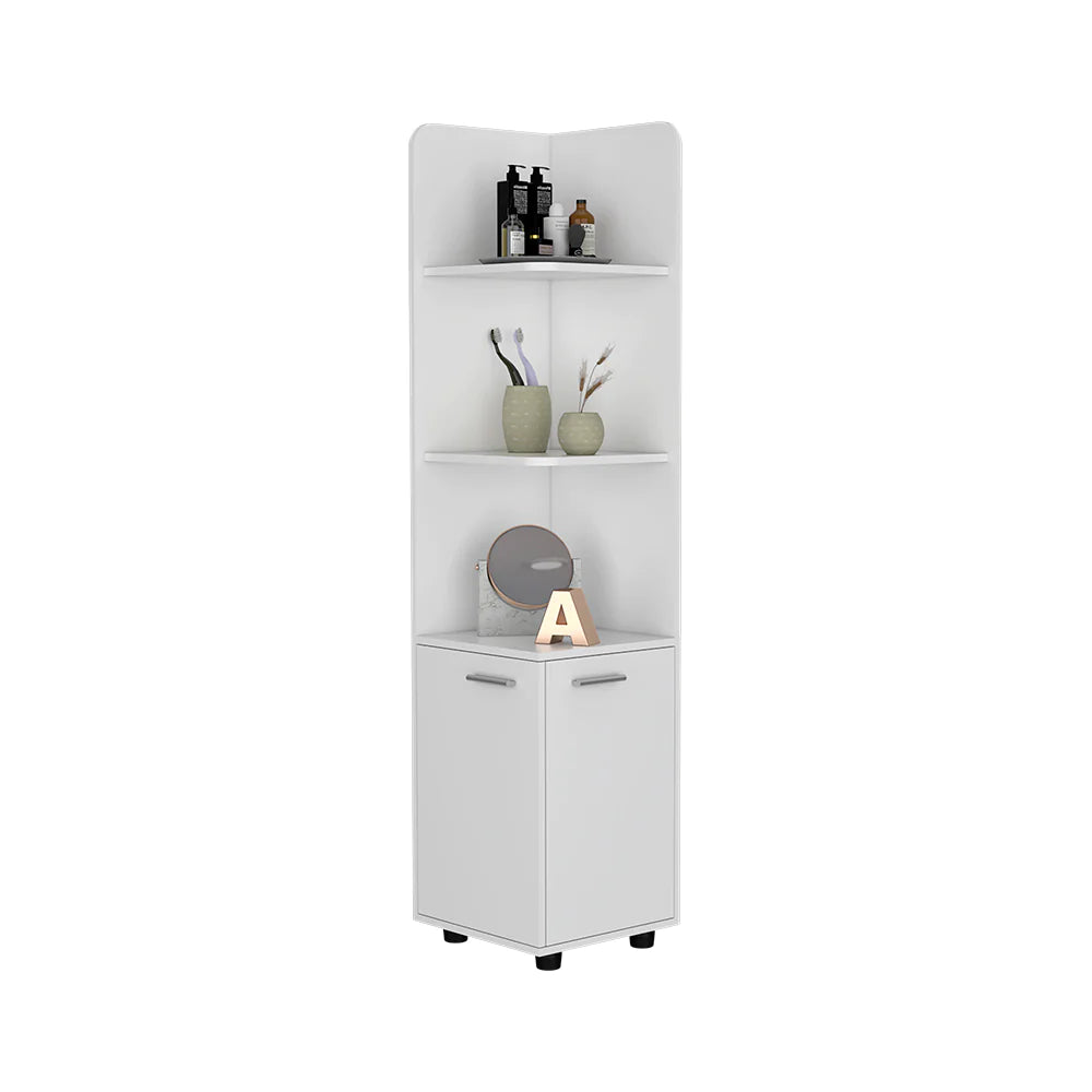 Freestanding Cabinet Kairatu, One Drawer, White Finish