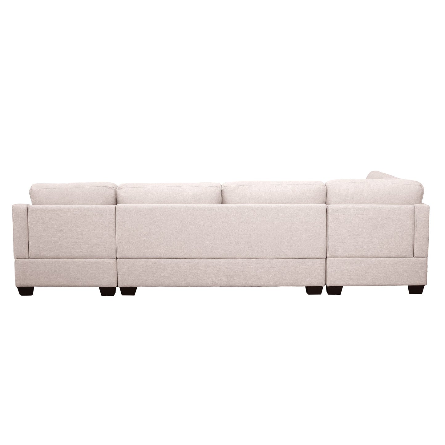 Modern Large  U-Shape Sectional Sofa, Double Extra Wide Chaise Lounge