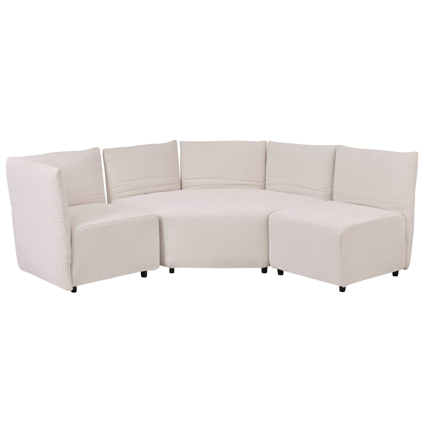 Stylish Sofa Set with Polyester Upholstery with Adjustable Back with