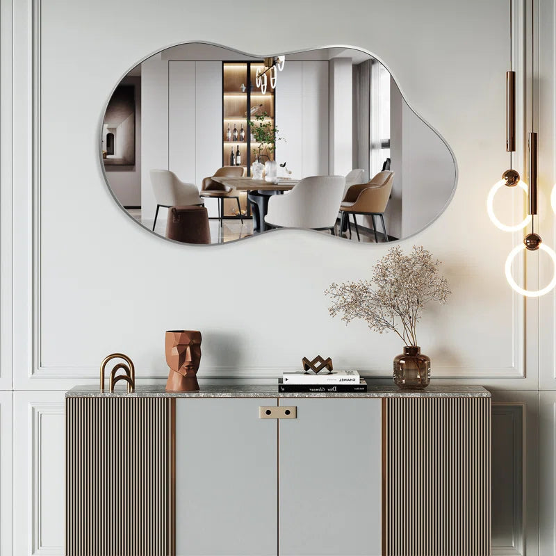 Nadara Asymmetrical Metal Wall Mirror