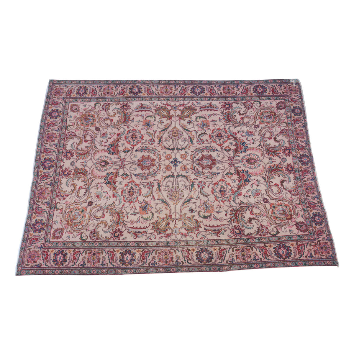 Overdyed Vintage Pink Oriental Rug