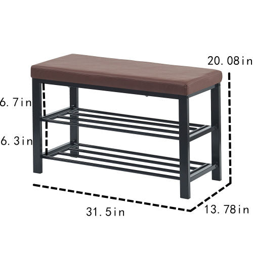 Bedroom storage bench with shelf shoes bench Shoes Shelf