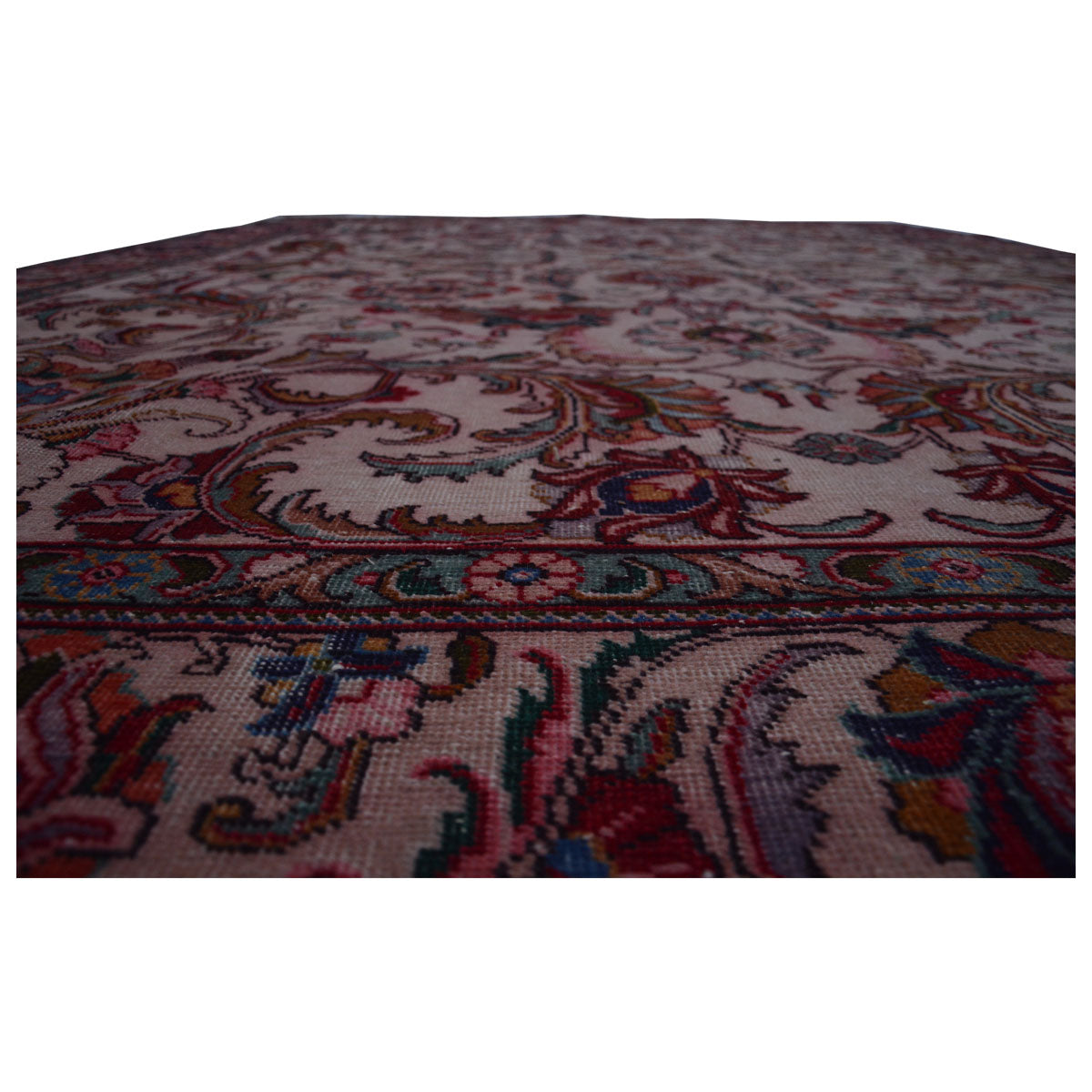 Overdyed Vintage Pink Oriental Rug