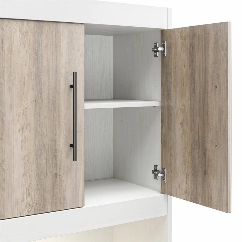 Tapaktuan Murphy Bed with Side Storage Cabinets