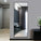 Full Length Mirror Standing Hanging or Leaning against Wall, Large, Rectangle, Bedroom Wall-Mounted Floor Dressing Mirror, Aluminum Alloy Thin Frame, Black, 65"X22"