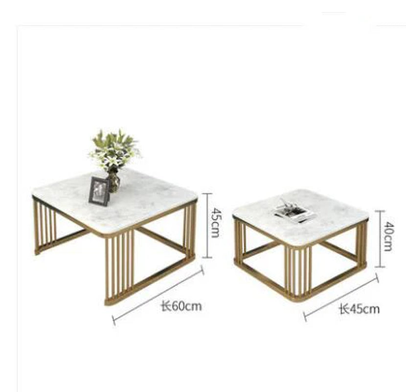 Marble Combination Side Table Журнальный Столик Living Room End Coffee Table Modern Sofa Center Table Square Table Furniture