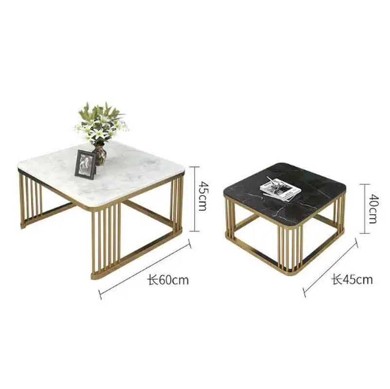 Marble Combination Side Table Журнальный Столик Living Room End Coffee Table Modern Sofa Center Table Square Table Furniture