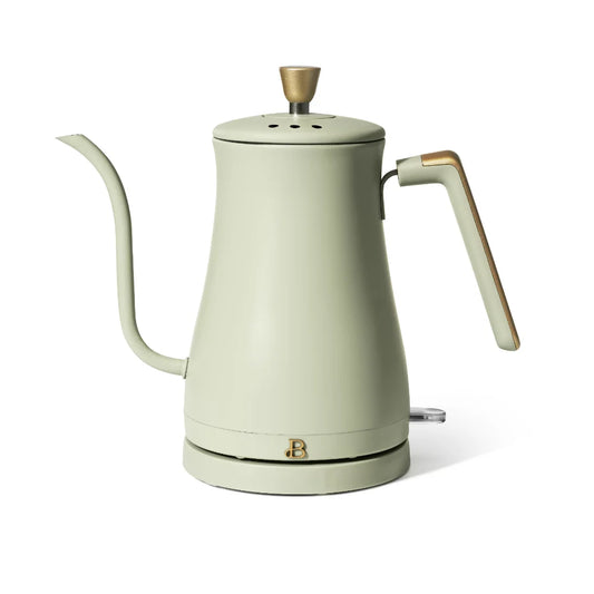 Electric Gooseneck Kettle, Sage Green by Drew Barrymore Tea Kettle