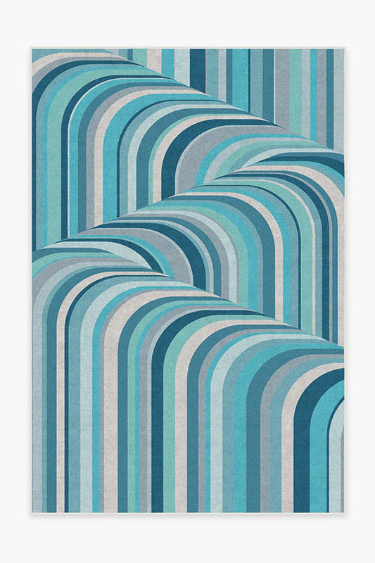 Jonathan Adler Waterfall Ocean Blue Rug