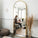 Full Length Mirror, Floor Mirror Full Length, 65"X22" Arched-Top Mirror Hanging or Leaning, Standing Mirror, Body Mirror, Wall Mounted Mirror with Aluminum Frame for Bedroom Living Room (Gold)