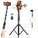 65.3" Phone Tripod Stand Mobile Selfie Tripod Stick with Remote Bluetooth Phone Clamp Travel Lightweight Smartphone Tripod Stand for Cell Phone Compact Camera Ring Light Video Recording Filming