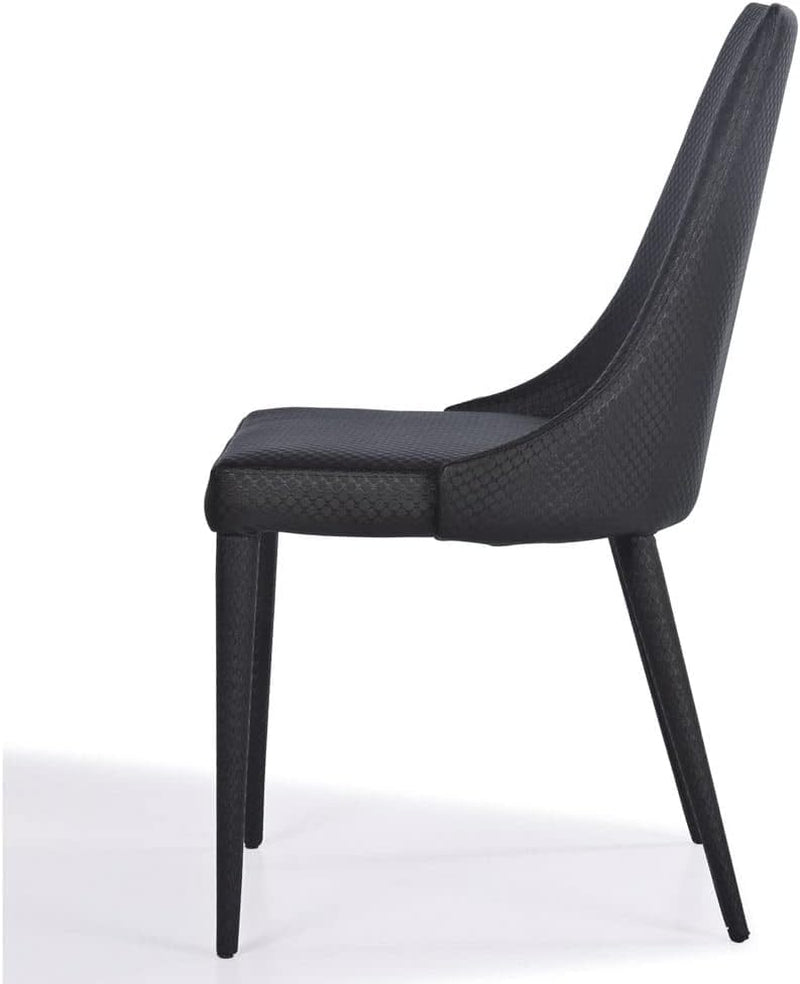 Mambo Leatherette Dining Chair - Black