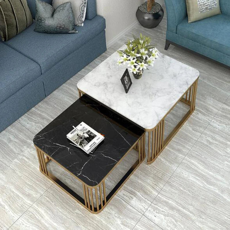 Marble Combination Side Table Журнальный Столик Living Room End Coffee Table Modern Sofa Center Table Square Table Furniture