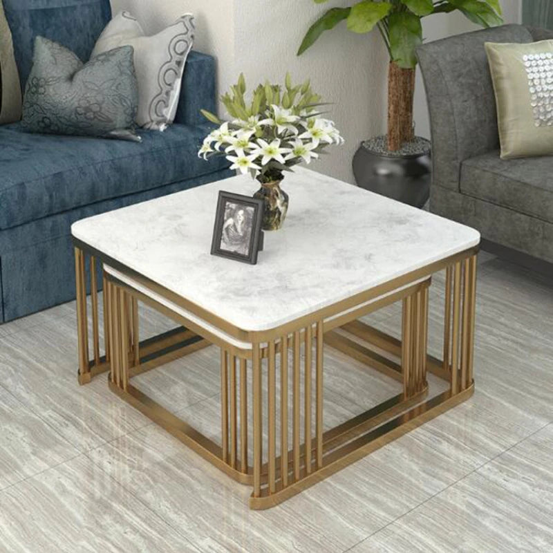 Marble Combination Side Table Журнальный Столик Living Room End Coffee Table Modern Sofa Center Table Square Table Furniture